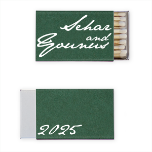 Bold Script Matchbox