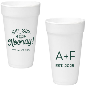 BWC 20 oz. Styrofoam Cups