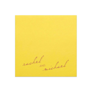 Vintage Modern Script Napkin