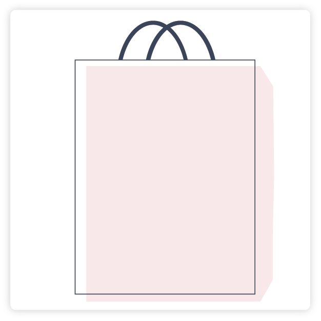 The White Company Empty Shopping Gift Bag With Love x Message