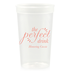 The ever-popular Maroon 16 oz Stadium Cup with Matte Pastel Pink Ink Cup Ink Colors can be personalized to match your party's exact theme and tempo.
