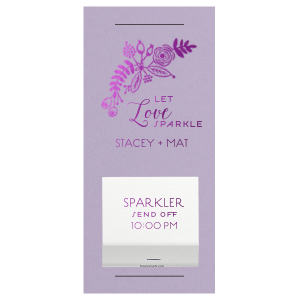 Floral Let Love Sparkle Sparkler Sleeve with Match
