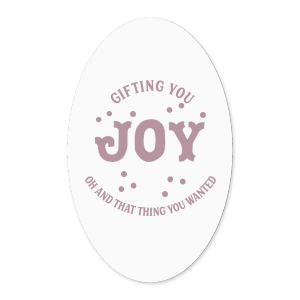 The Gifting You Joy Label is perfect for adding a personal touch to thoughtful gifts for your friends and family this holiday season. Available is a variety of colors, customize your own text to send a heartfelt message to loved ones.