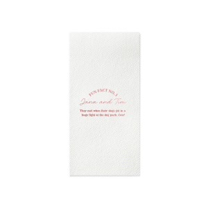 Personalized Ivory Cocktail Napkin with Shiny Rose Quartz Foil can't be beat. Showcase your style in every detail of your party's theme!