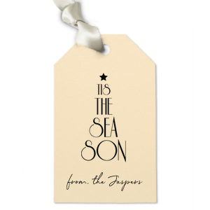 Get this famous Season Letterpress Tags today and put them on your gift made for your loved ones. It has unique It's The Seasons Graphics which will look incredible together with your present. 