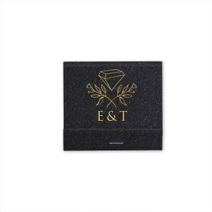 Personalized Shimmer Navy 30 Strike Matchbook with Shiny 18 Kt Gold Foil has a Floral Gem graphic and is good for use in Floral, Trendy, Geometric themed parties and will add that special attention to detail that cannot be overlooked.