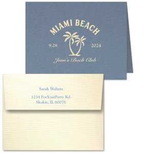 Bachelorette Beach Party Thank You Note Card