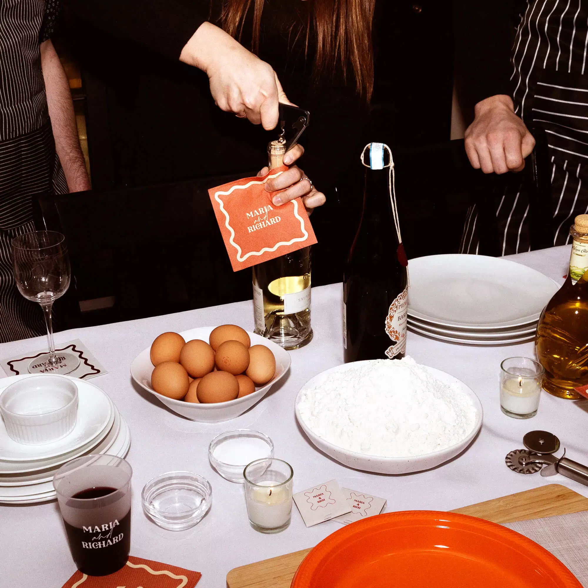 Pasta Party Names Matchbook