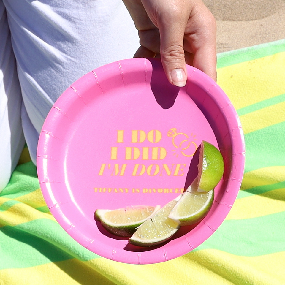 I Do I Did I'm Done Divorce Party Plate