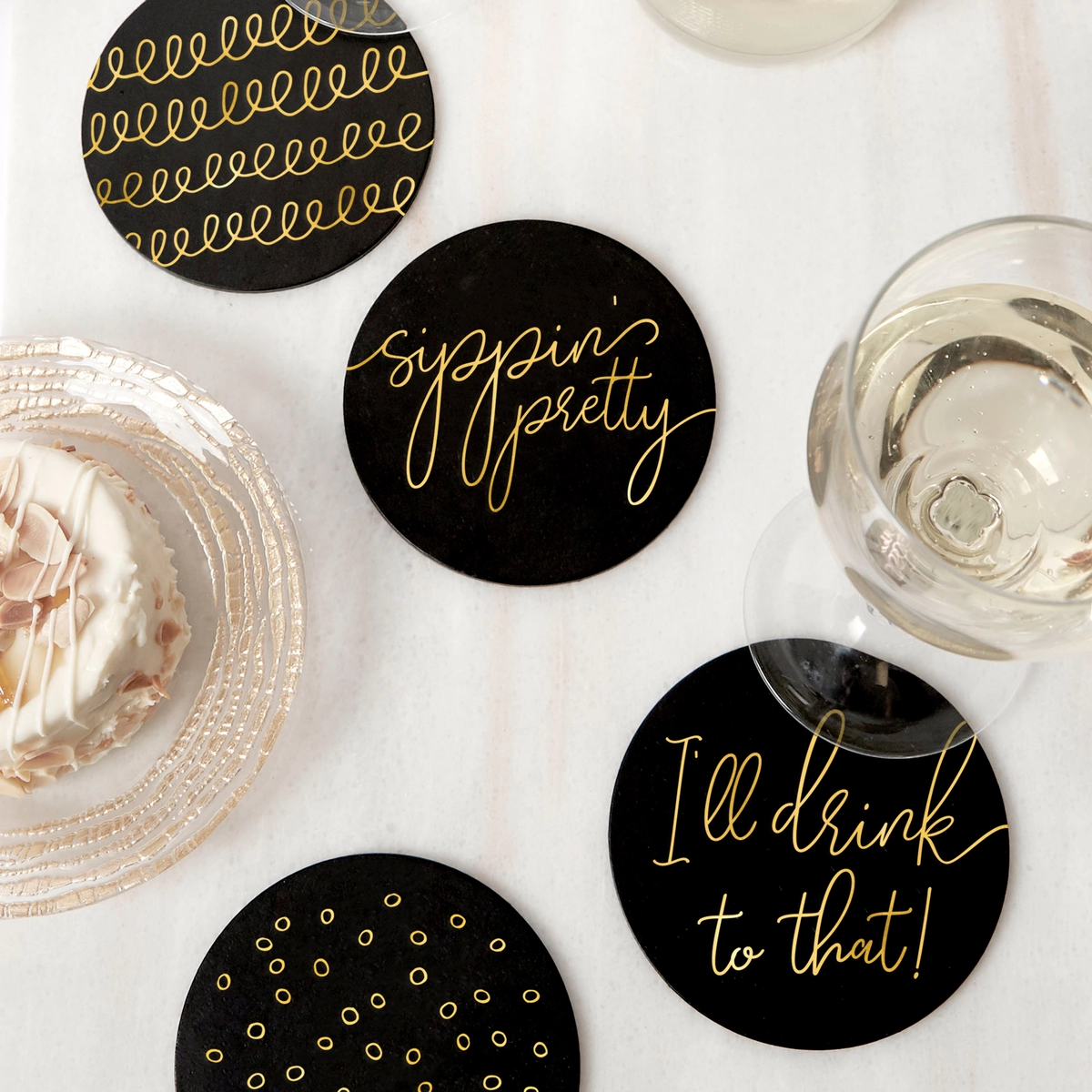 Give custom leather coasters this holiday season!