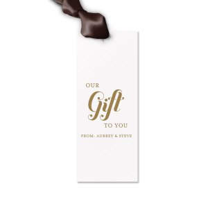 Here's a must have for your next celebration. Decorate your gift like never before and surprise your loved ones with this Our Gift To You Letterpress Tag. Everyone will love it!