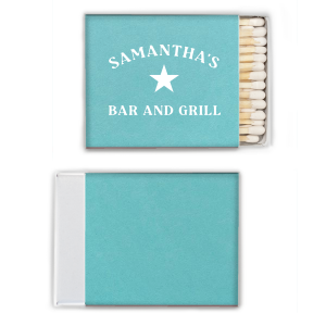 These vintage-inspired My Place Bar And Grill Matches are perfect for adding a retro charm to any home bar or restaurant. The classic design and playful text evoke a nostalgic feeling of simpler times.