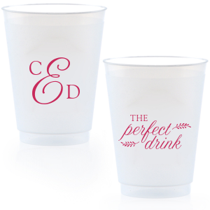 Personalized Matte Fuchsia Ink 9 oz Frost Flex Cup with Matte Fuchsia Ink Cup Ink Colors couldn't be more perfect. It's time to show off your impeccable taste.