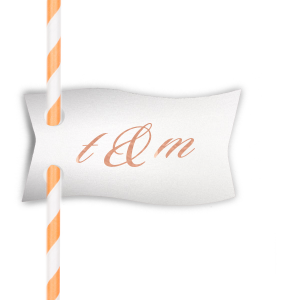 Sip in style with the Fancy Ampersand Initials Tag where scripted initials meet a lavish ampersand. This elegant accessory adds a flourish to your drinks, making each clink a sophisticated celebration of the couple's union.