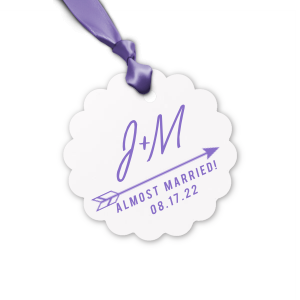 ForYourParty's chic Stardream Navy Square Gift Tag with Shiny 18 Kt Gold Foil has a Arrow 2 graphic and is good for use in Accents, Frames, Wedding themed parties and will add that special attention to detail that cannot be overlooked.