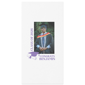 Grad Cap & Diploma Custom Photo Napkin
