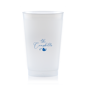 The Script Family Name Leaf Cup is good for use in Accents, Floral themed parties and are a must-have for your next event—whatever the celebration!