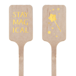 ForYourParty's chic Shiny Sky Blue Rectangle Stir Stick with Shiny Sky Blue Foil will look fabulous with your unique touch. Your guests will agree!