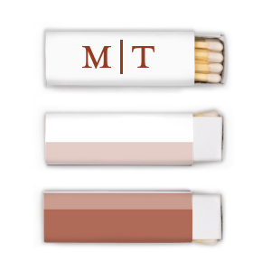 Personalized White Classic Custom Photo Matchbox with Matte Brick Ink Digital Print Colors and Matte Slate Gray Ink Digital Print Colors can't be beat. Showcase your style in every detail of your party's theme!