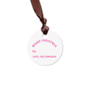 ForYourParty's chic Leaf Fern Petal Gift Tag with Satin Lipstick Red Foil will look fabulous with your unique touch. Your guests will agree!