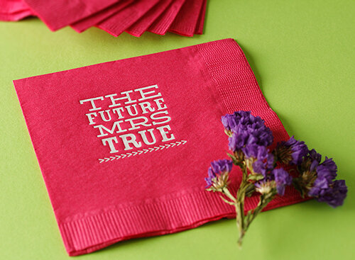 Personalized Wedding Napkin