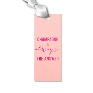 ForYourParty's elegant Poptone Ballet Pink Double Point Gift Tag with Shiny Fuchsia Foil will impress guests like no other. Make this party unforgettable.