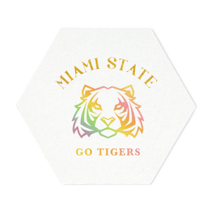Show off your school spirit with our chic, custom coasters! Crafted from high-quality materials, you can personalize them with your school name or mascot. Ideal for rush events, sorority giveaways, and toga parties. Be the talk of Greek Week and protect your surfaces in style. A must-have for any proud student or alum!