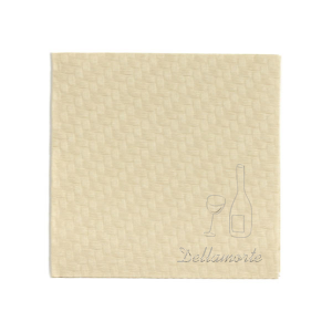 Leave a lasting impression on your guests with the Embossed Wine Bottle Napkin. The simple yet elegant design is embossed into the napkin style, size and color of your choice, making this an unforgettable hit at your next party! 