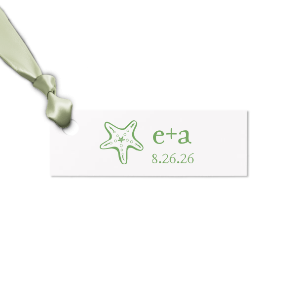 Our beautiful custom Stardream Crystal White Rectangle Gift Tag with Matte Navy Foil has a Starfish graphic and is good for use in Beach/Nautical themed parties and can be personalized to match your party's exact theme and tempo.