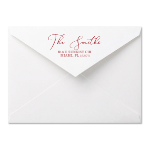 Elegant Script Invitation Envelope