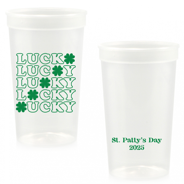 Meet our new Cups with an amazing graphics designed just for you to celebrate with your closest ones! These cups are a fun and functional addition to this St. Patrick's Day celebration, while bringing a Lucky atmosphere and leaving unforgettable moments! 