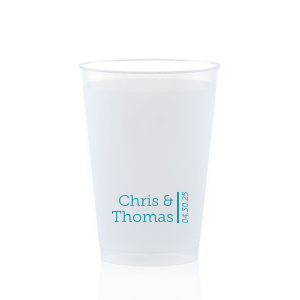 Our custom Matte Teal/Peacock Ink 9 oz Frost Flex Cup with Matte Teal/Peacock Ink Cup Ink Colors will add that special attention to detail that cannot be overlooked.