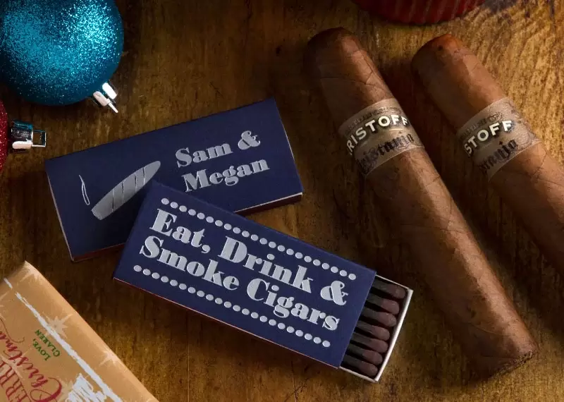 Custom cigar matches
