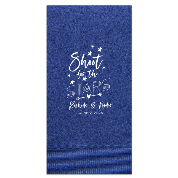 ForYourParty's personalized Watercolor Blue Sky Cocktail Napkin with Matte White Foil will add that special attention to detail that cannot be overlooked.