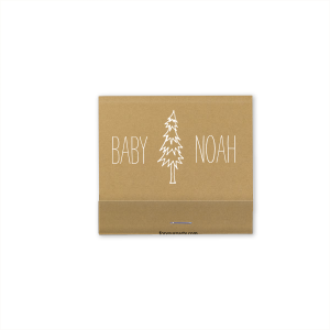 The ever-popular Natural Kraft 30 Strike Matchbook with Matte White Foil has a Pine Tree graphic and a Triangle Pattern graphic and is good for use in Accents, Full Bleed, Trendy themed parties and will look fabulous with your unique touch. Your guests will agree!