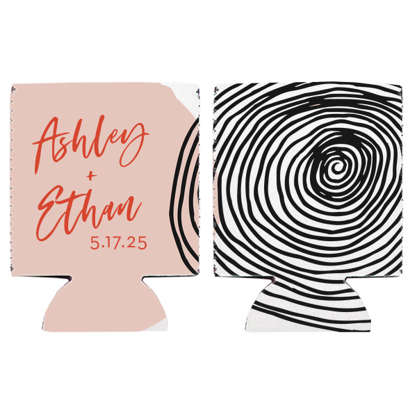 ForYourParty's chic White Flat Can Cooler - Full Color with Matte Poppy Ink Digital Print Colors will impress guests like no other. Make this party unforgettable.