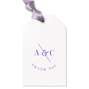 Lighten up someone's day! This would be a great way to surprise your closest ones. The Letterpress Gift Tag with Couple Initials on it and a Thank You graphics would look amazing on your gift! 