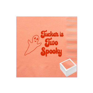 Spooky season's coming. Why don't you give this special Napkin Reception Set with Ghosts graphics on it? Everyone will be satisfied.