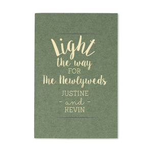 ForYourParty's personalized Poptone Mint Large Sparkler Sleeve with Shiny Green Tea Foil has a Deco Frame 2 graphic and is good for use in Wedding, Geometric, Anniversary themed parties and will look fabulous with your unique touch. Your guests will agree!