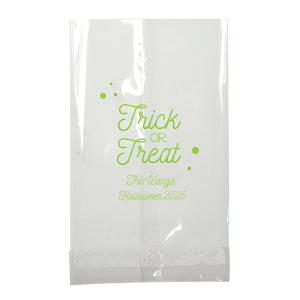 Our beautiful custom Black Goodie Bag with Shiny Kiwi / Lime Foil will impress guests like no other. Make this party unforgettable.