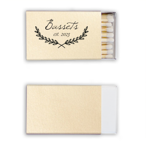 Wedding Classic Matchbox | Personalized Party Matches | For Your Party