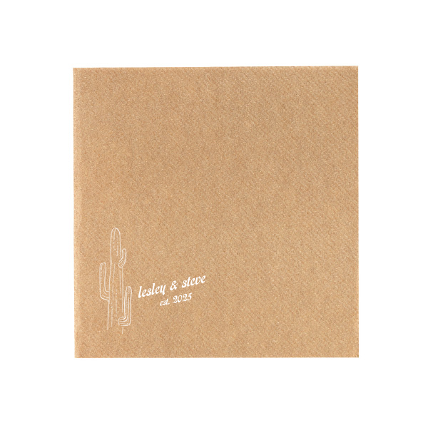 The ever-popular Destination Mexico Cactus Napkin that will beautify your party and can be customized to complement every last detail of your party. Give it a try today! 