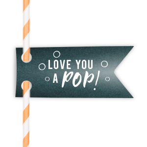 Our custom Peacock Wave Straw Tag with Matte Ivory Foil is a must-have for your next event—whatever the celebration!