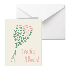 If you are looking something cute where you can leave thoughtful note, we got you! Meet our new Thanks A Bunch Floral Photo Card, with pretty bouquet and warm message. Your closest ones will adore it! 
