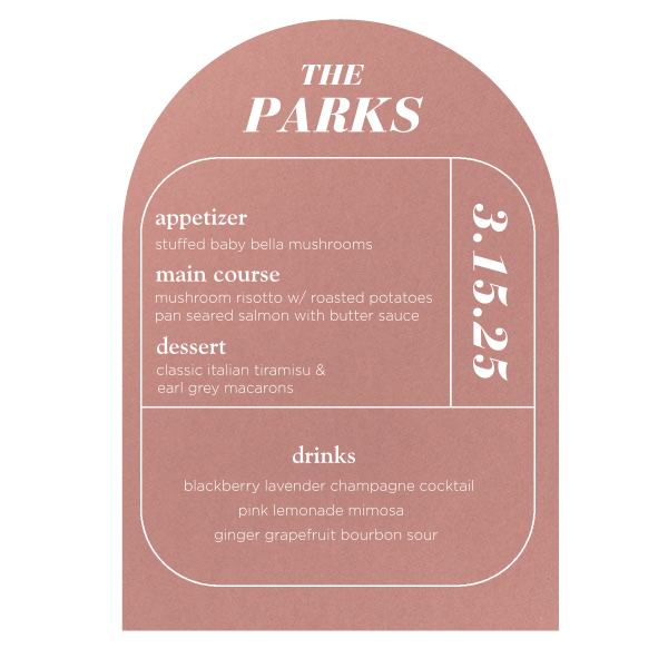 Impress your guests like never before! The phenomenal Minimal Grid Arch Menu is here. It will bring joy and leave with everlasting memories. 