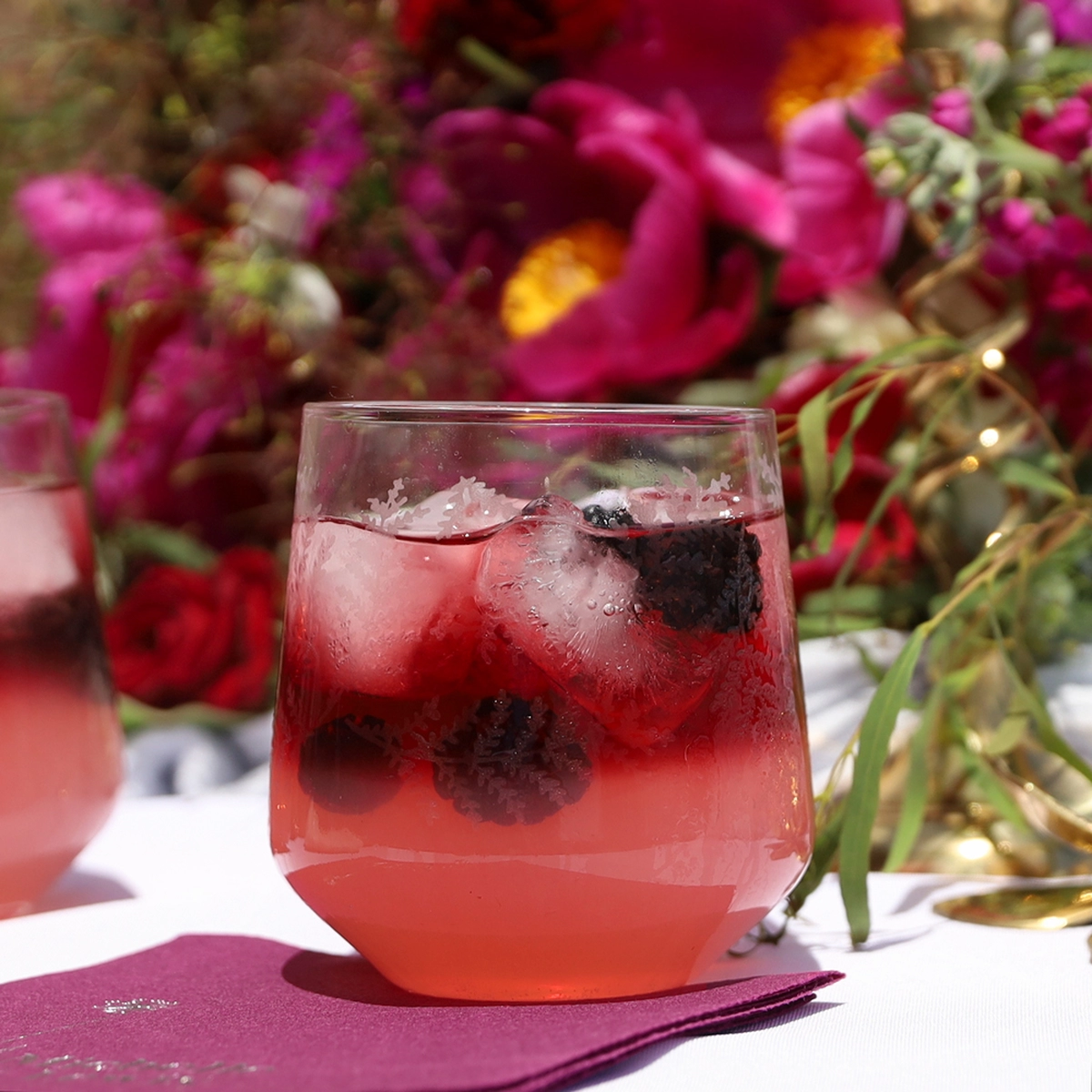 offer your guests a blackberry tequila spritzer with this recipe from For Your Party