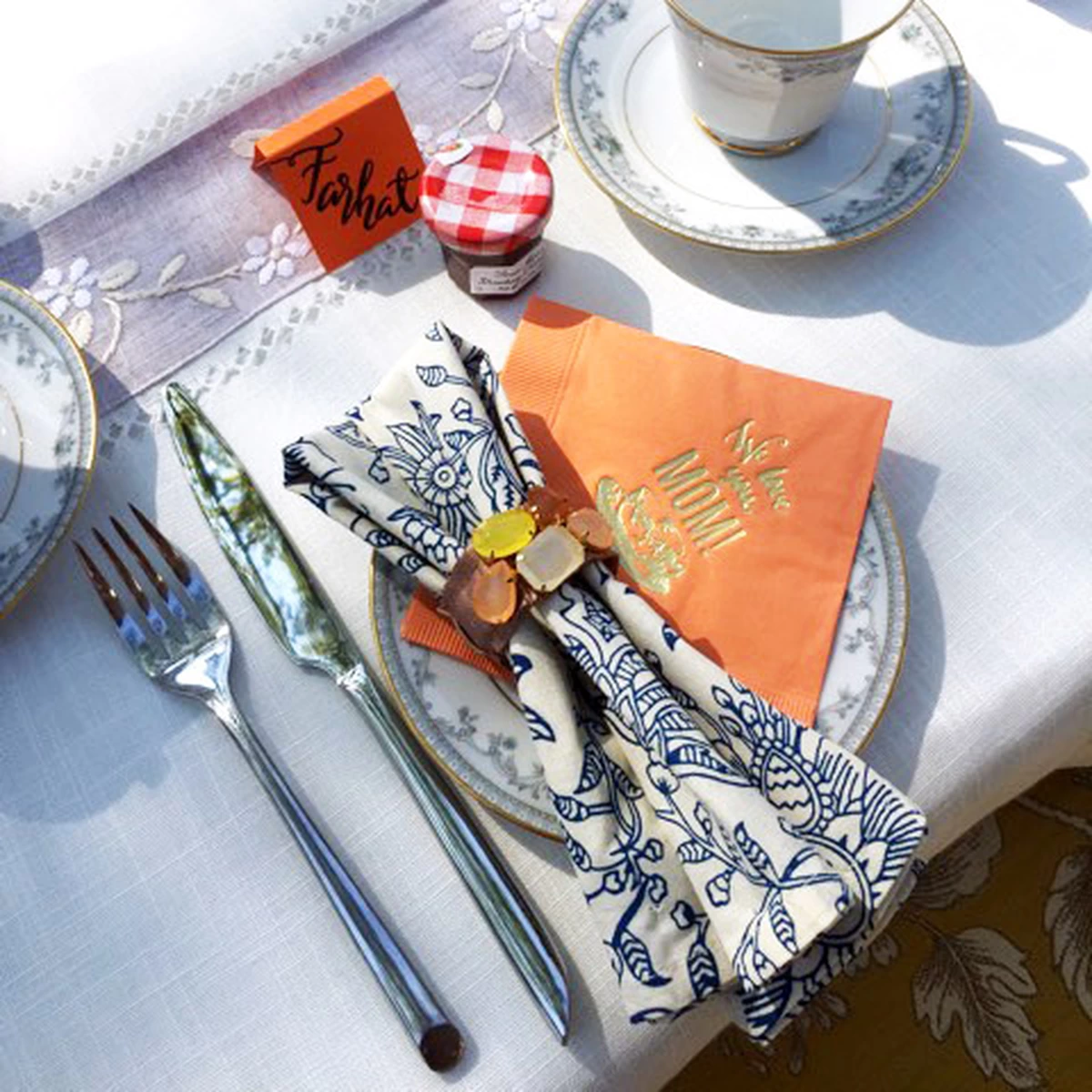 Mother's Day Garden Party Personalized Cocktail Napkin