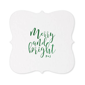 The ever-popular Blush with Kraft back Nouveau Coaster with Shiny Leaf Foil Color can't be beat. Showcase your style in every detail of your party's theme!