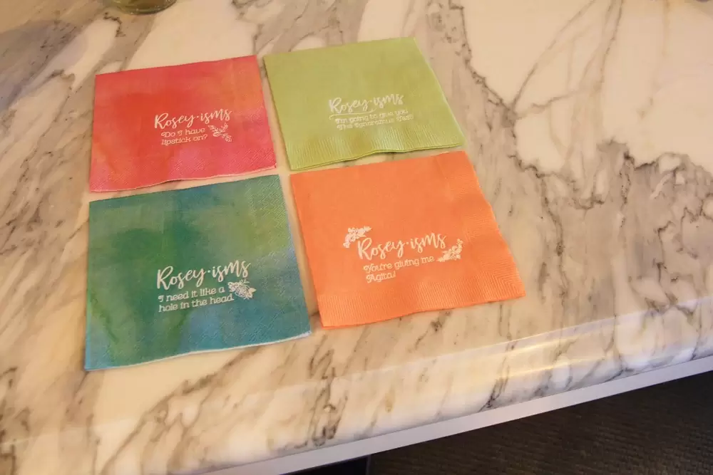 fun sayings on different cocktail napkins for party napkins