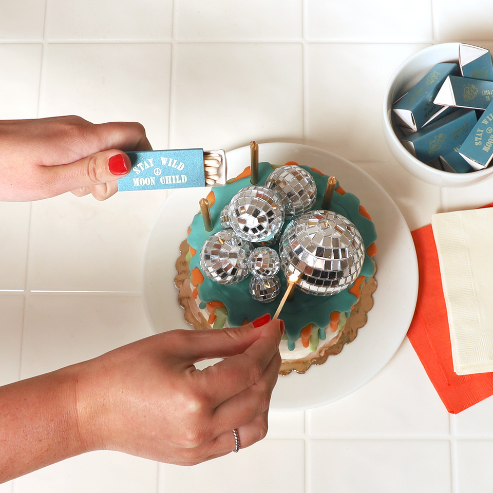 Disco Night Groovy Birthday Matchbox